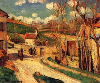 Camille Pissarro : Crossroads at l'Hermitage, Pontoise